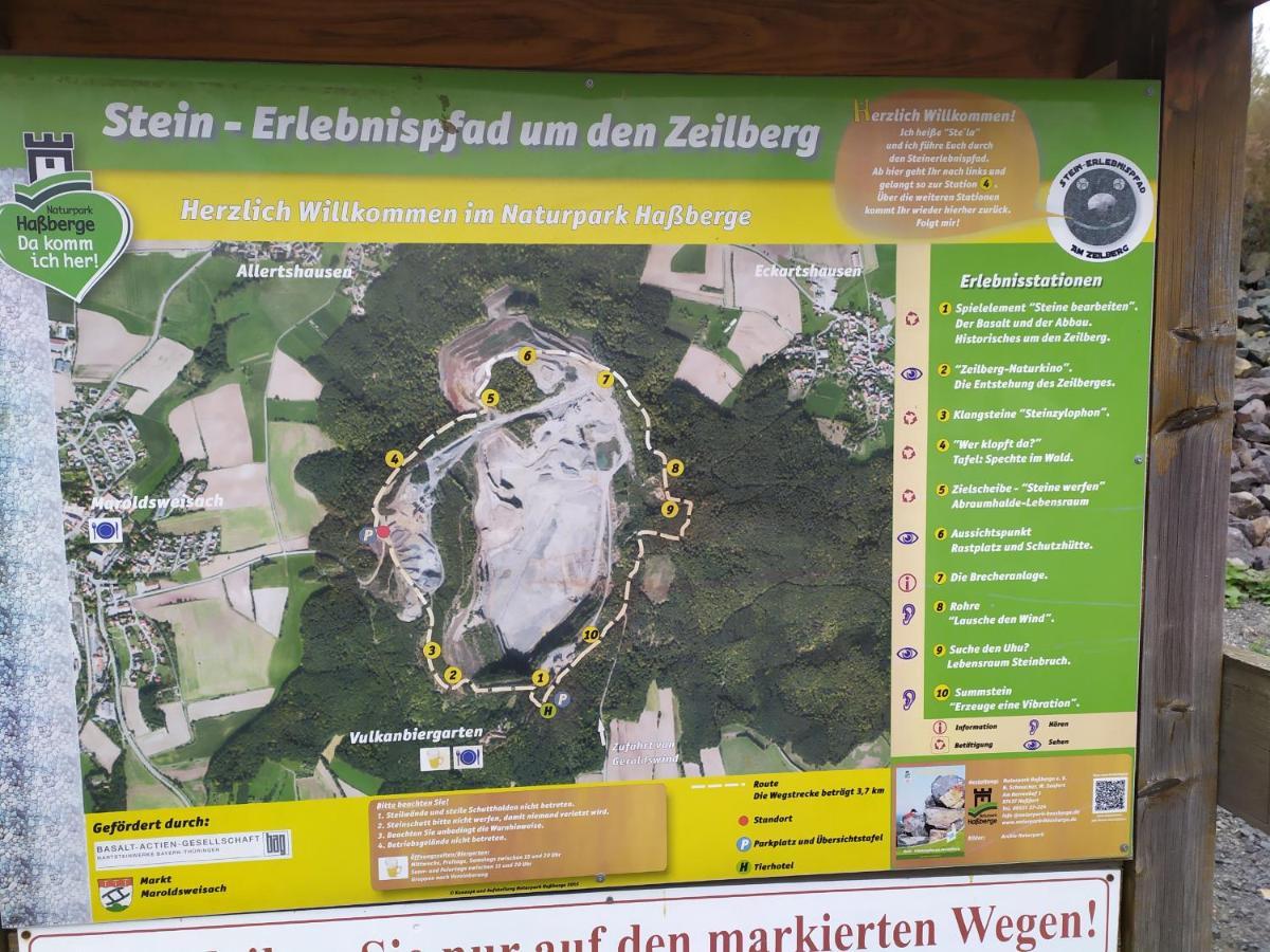 Ferienwohnung „Schau Ins Frankenland“ Burgpreppach Esterno foto