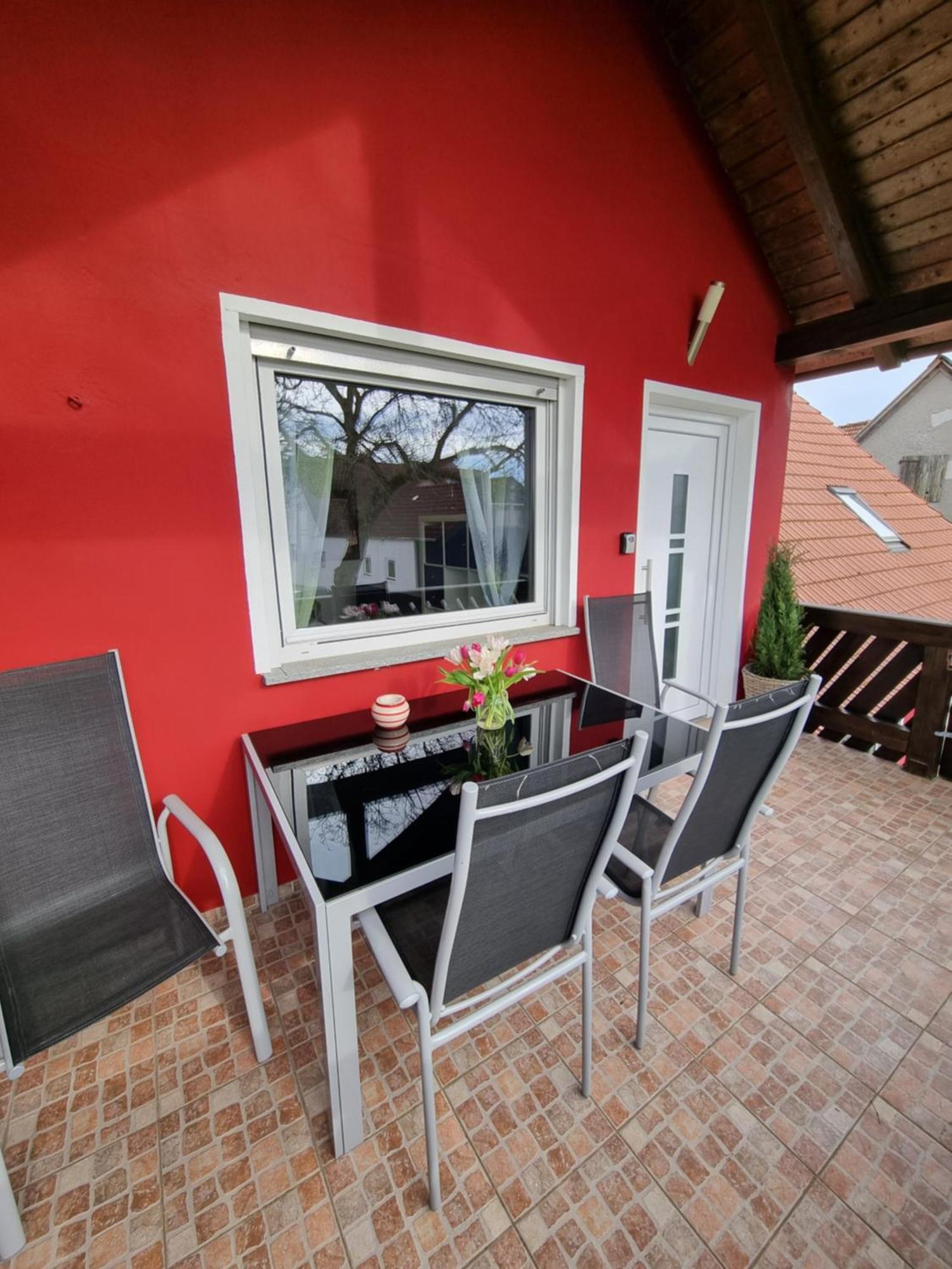 Ferienwohnung „Schau Ins Frankenland“ Burgpreppach Esterno foto