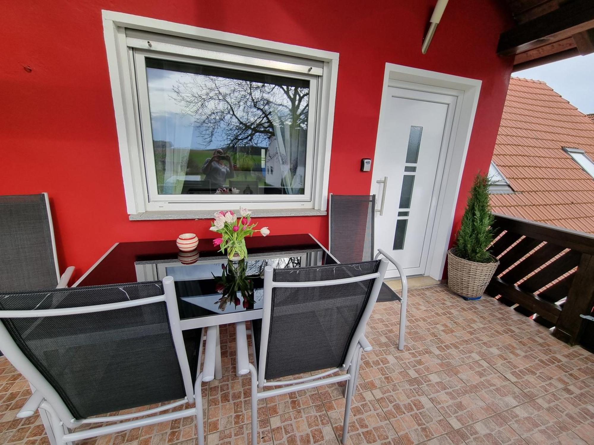 Ferienwohnung „Schau Ins Frankenland“ Burgpreppach Esterno foto
